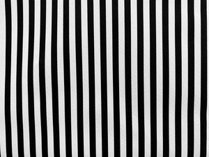 Convertible Clutch - Vertical Stripes  Black and White