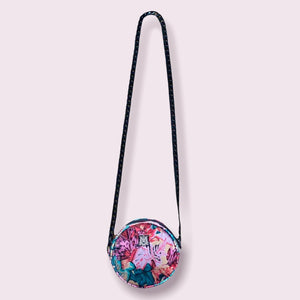 Mini Round Crossbody - Floral Silk