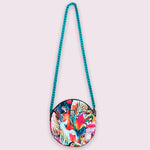 Round Crossbody - Tropical Bird Canvas